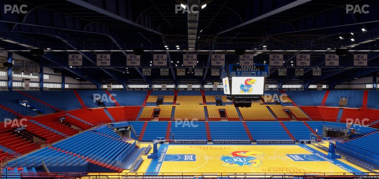 Allen Fieldhouse - Section 18 Seat View