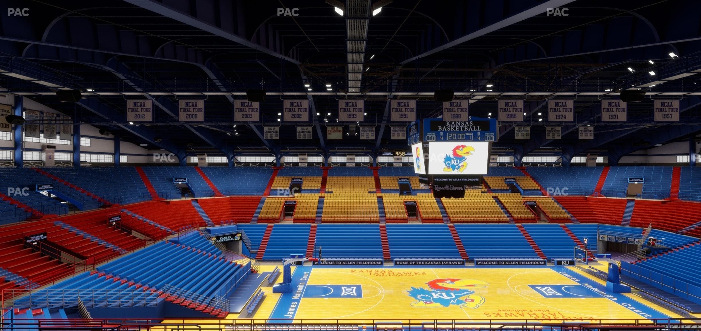 Allen Fieldhouse - Section 18 Seat View