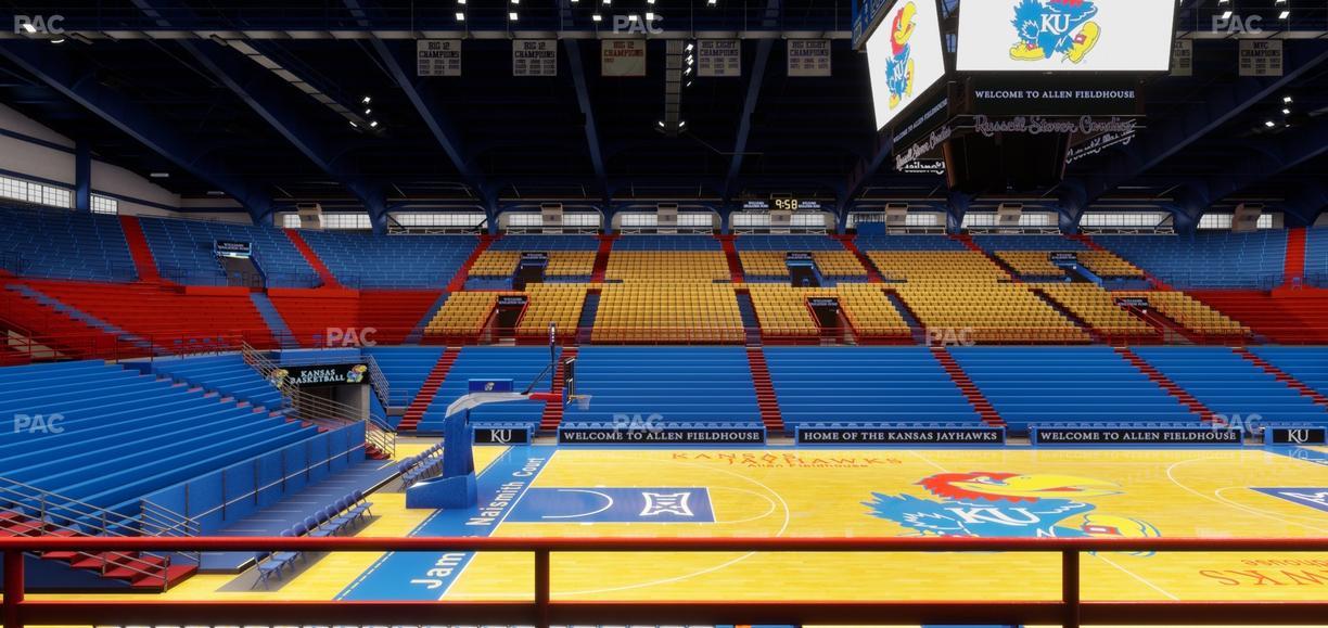 Allen Fieldhouse - Section 18 Seat View