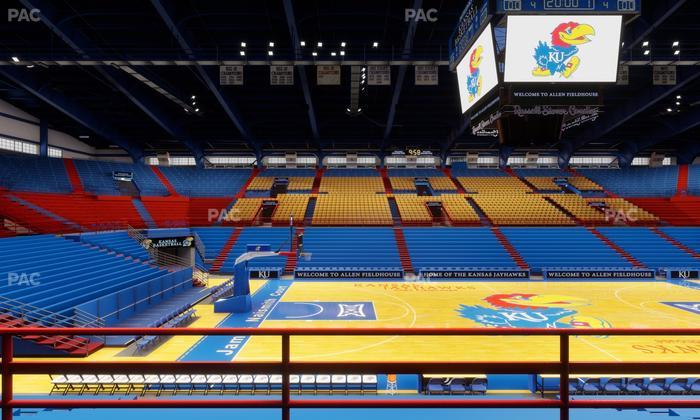 Allen Fieldhouse - Section 18 Seat View