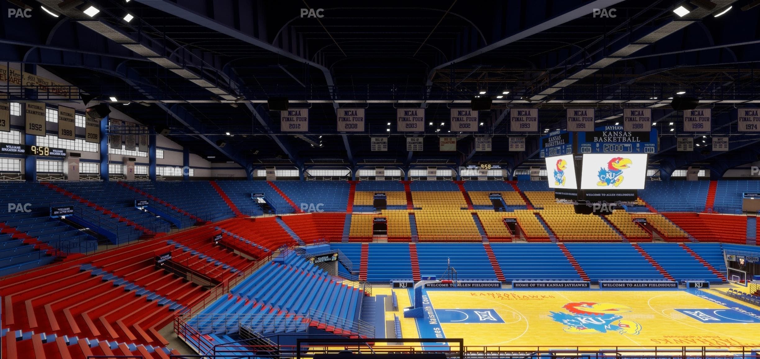 Allen Fieldhouse - Section 19 Seat View