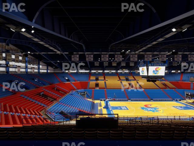 Allen Fieldhouse - Section 19 Seat View