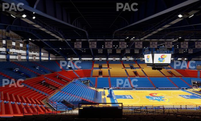 Allen Fieldhouse - Section 19 Seat View