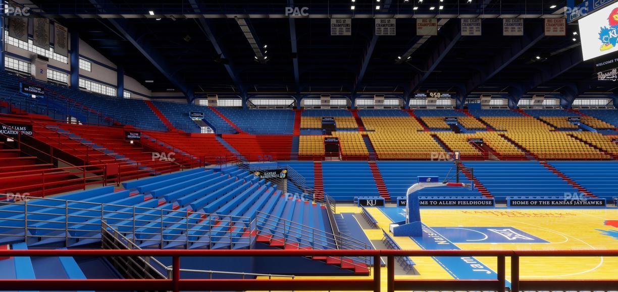 Allen Fieldhouse - Section 19 Seat View