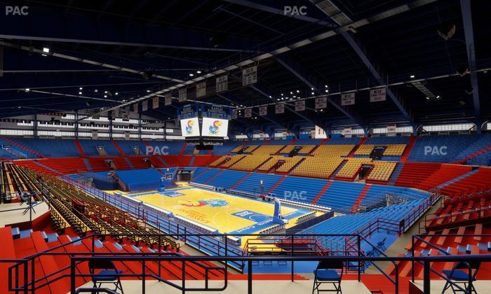Allen Fieldhouse - Section 2 A Seat View