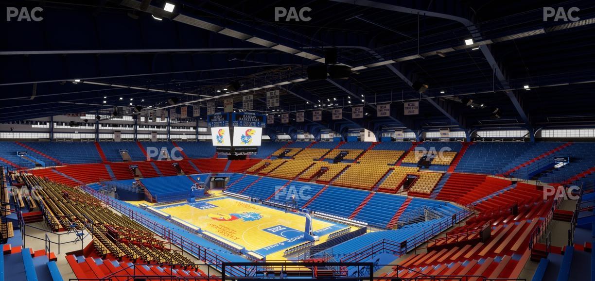 Allen Fieldhouse - Section 2 A Seat View
