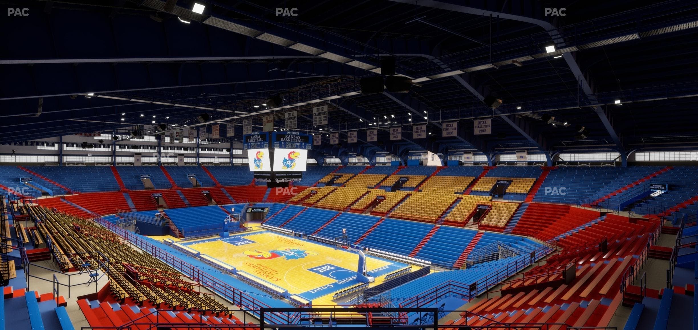 Allen Fieldhouse - Section 2 A Seat View
