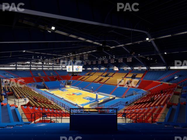 Allen Fieldhouse - Section 2 A Seat View