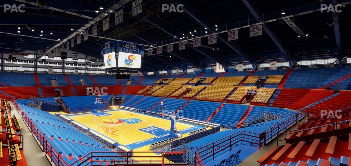 Allen Fieldhouse - Section 2 Ada Seat View