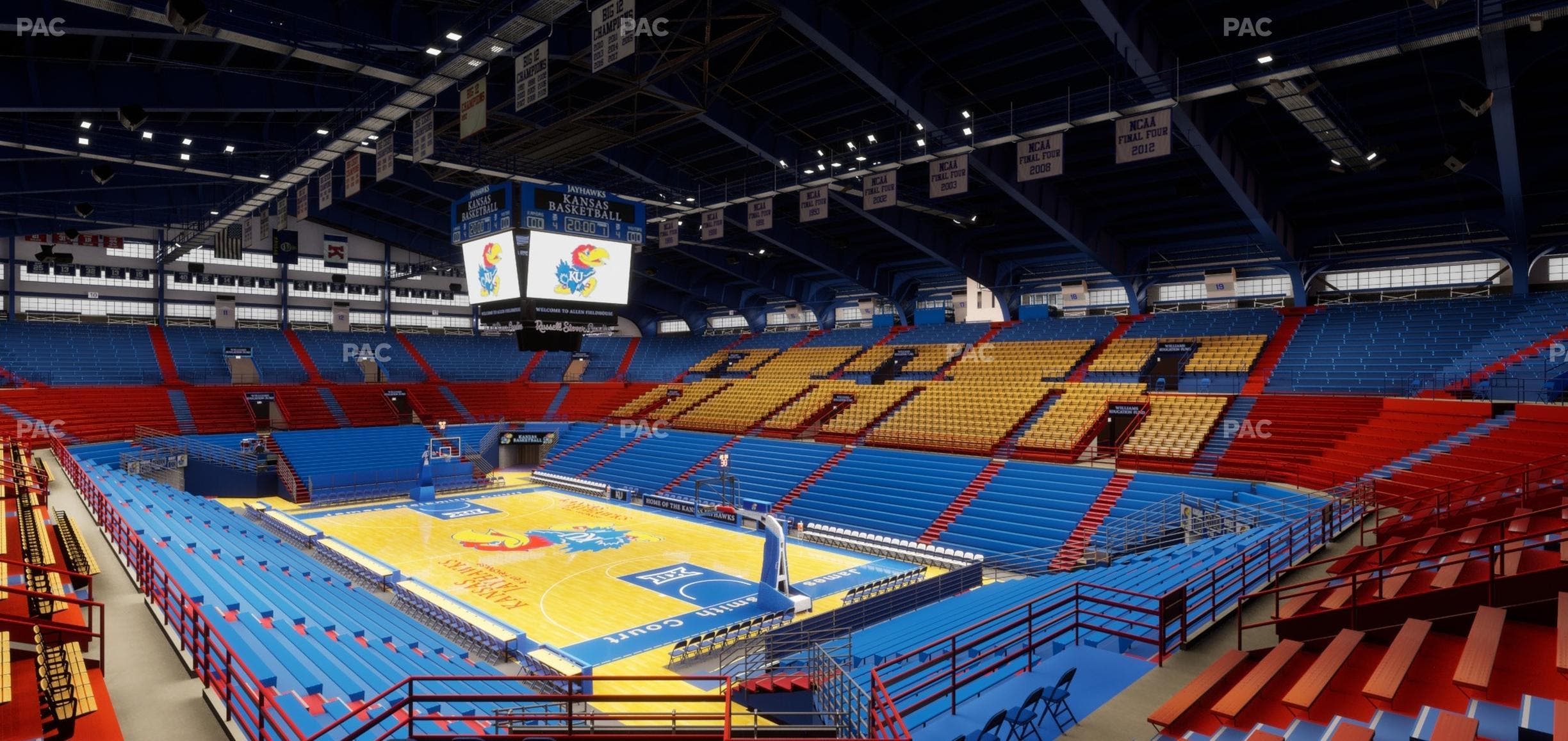 Allen Fieldhouse - Section 2 Ada Seat View