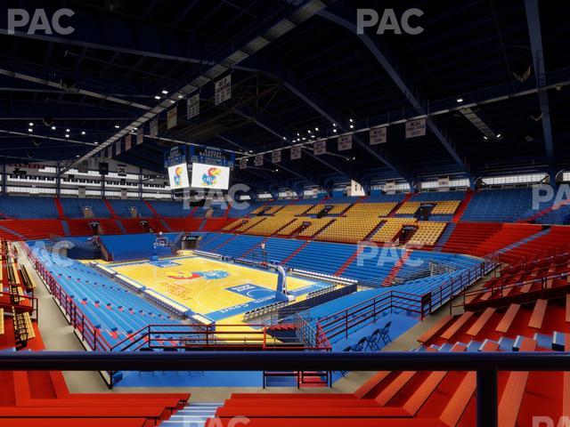 Allen Fieldhouse - Section 2 Ada Seat View