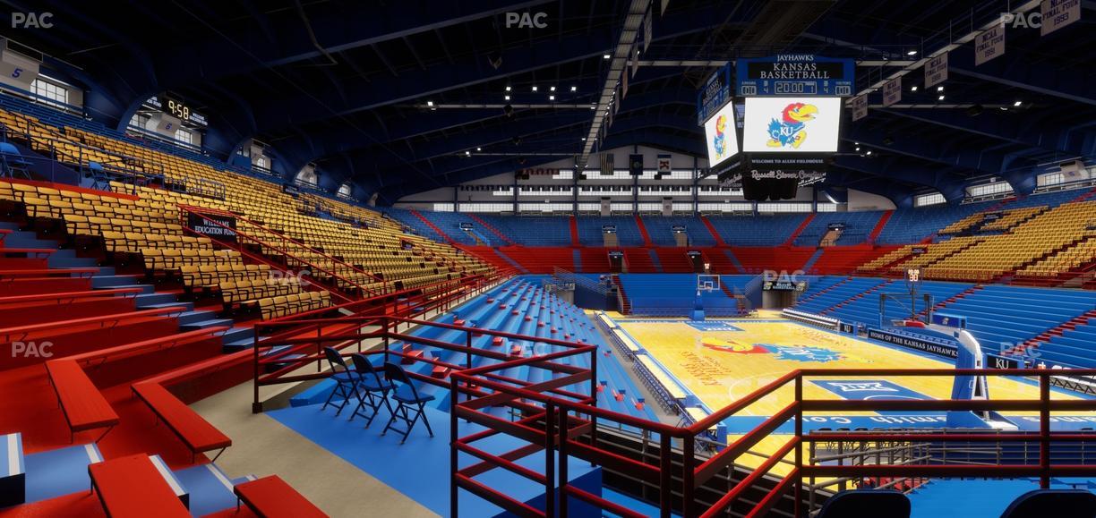 Allen Fieldhouse - Section 2 Seat View
