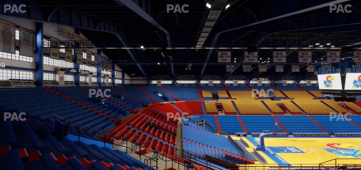 Allen Fieldhouse - Section 20 Ada Seat View