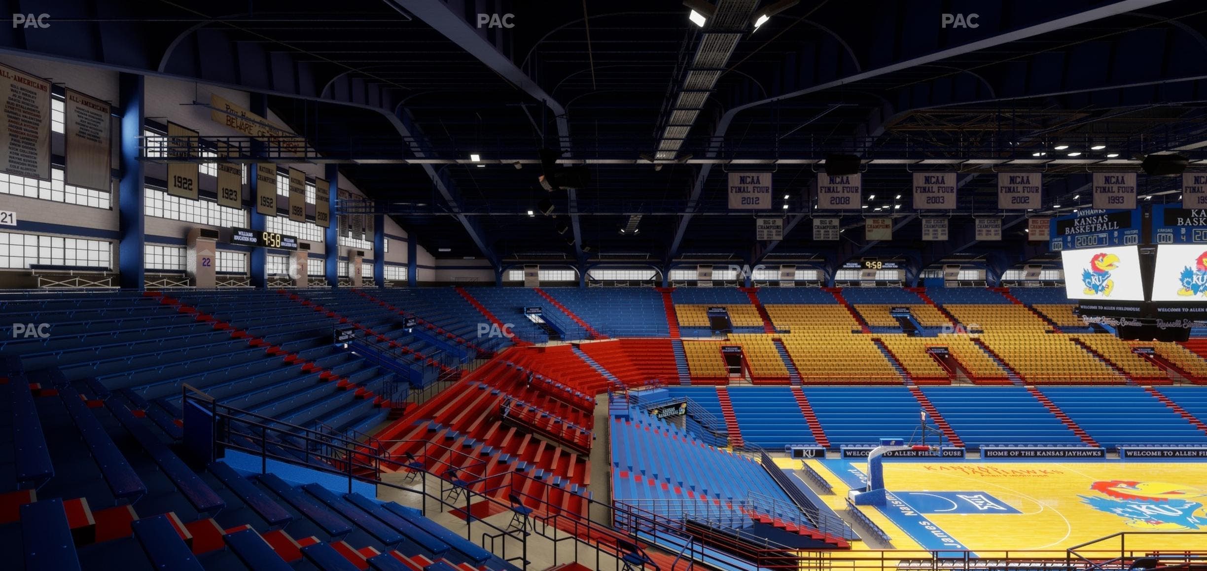 Allen Fieldhouse - Section 20 Ada Seat View