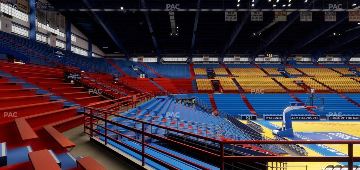Allen Fieldhouse - Section 20 Ada Seat View