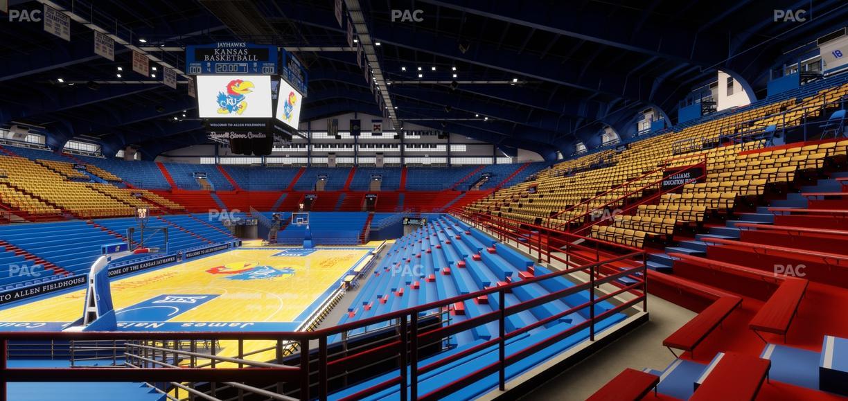 Allen Fieldhouse - Section 21 Ada Seat View
