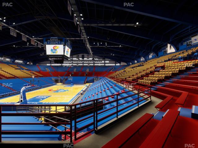 Allen Fieldhouse - Section 21 Ada Seat View