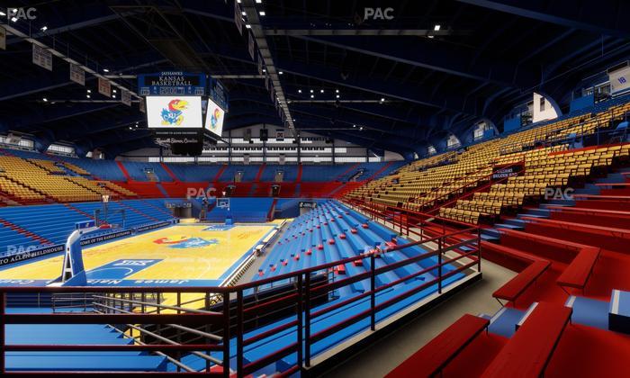 Allen Fieldhouse - Section 21 Ada Seat View