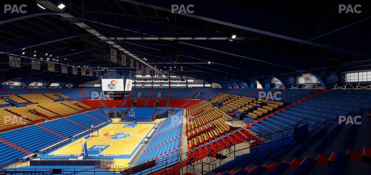 Allen Fieldhouse - Section 21 Ada Seat View