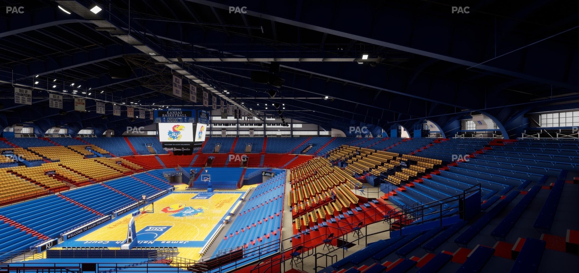Allen Fieldhouse - Section 21 Ada Seat View