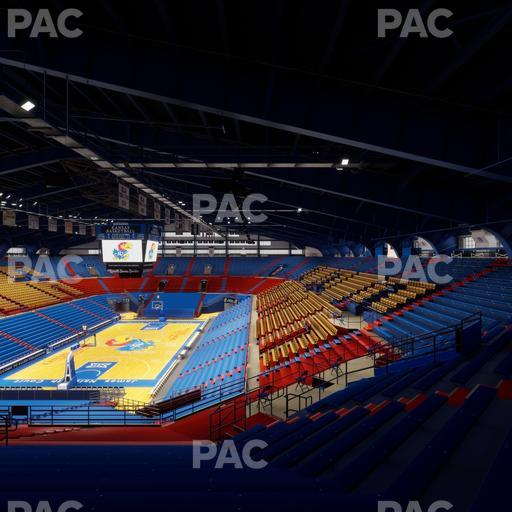 Allen Fieldhouse - Section 21 Ada Seat View