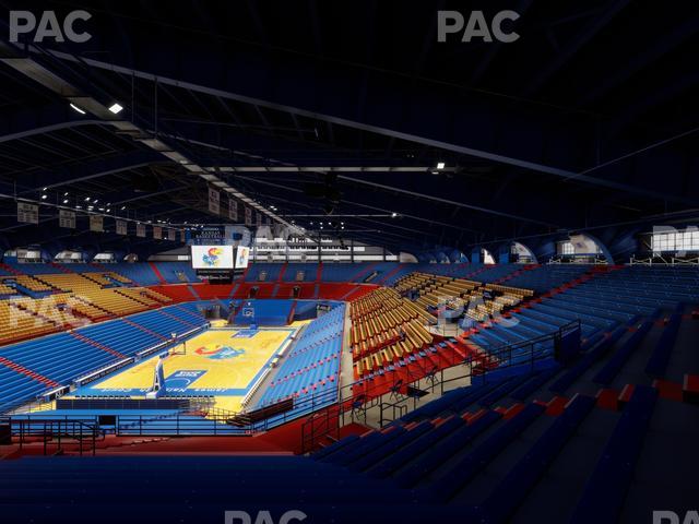 Allen Fieldhouse - Section 21 Ada Seat View