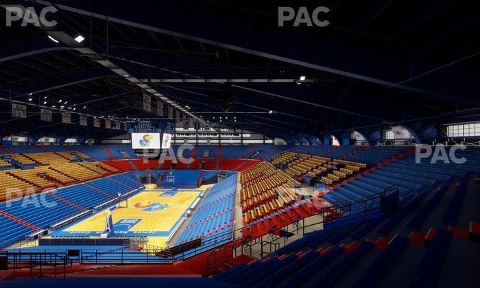 Allen Fieldhouse - Section 21 Ada Seat View