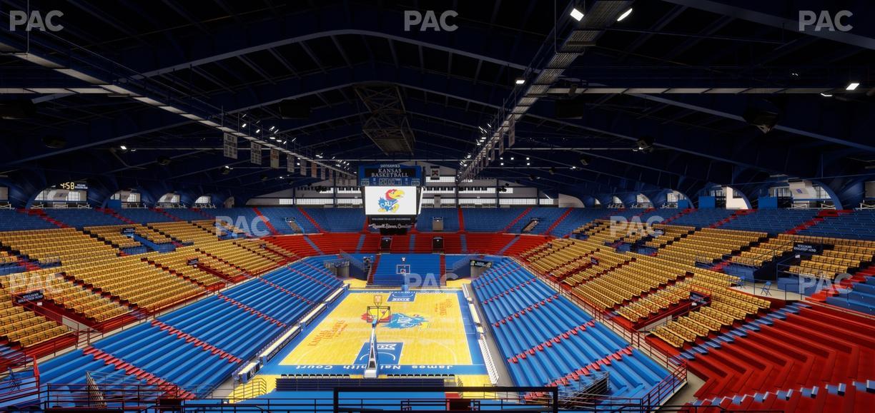Allen Fieldhouse - Section 22 Seat View