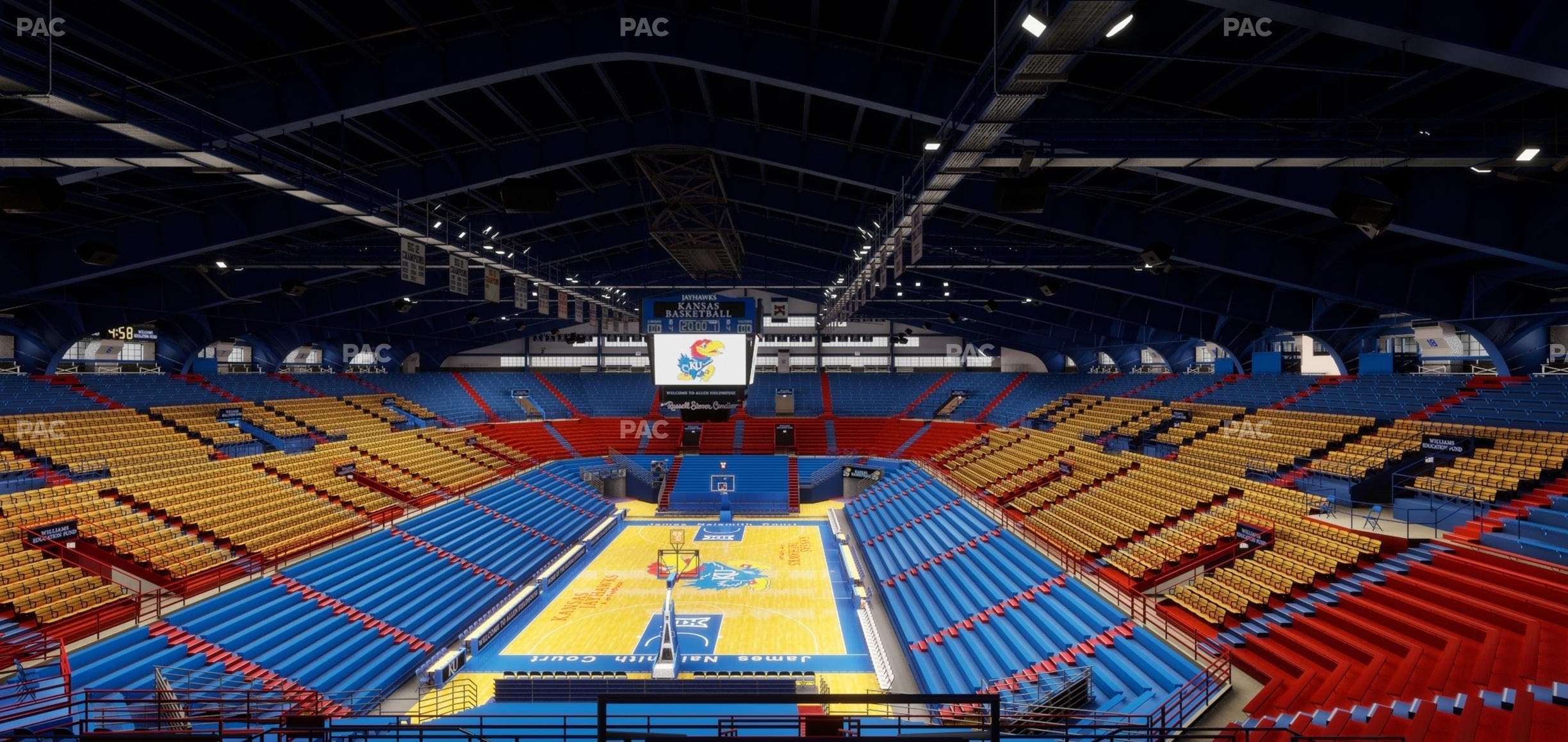 Allen Fieldhouse - Section 22 Seat View
