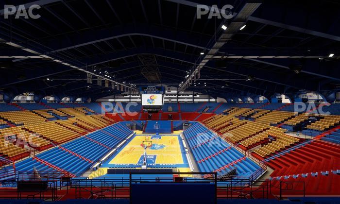 Allen Fieldhouse - Section 22 Seat View