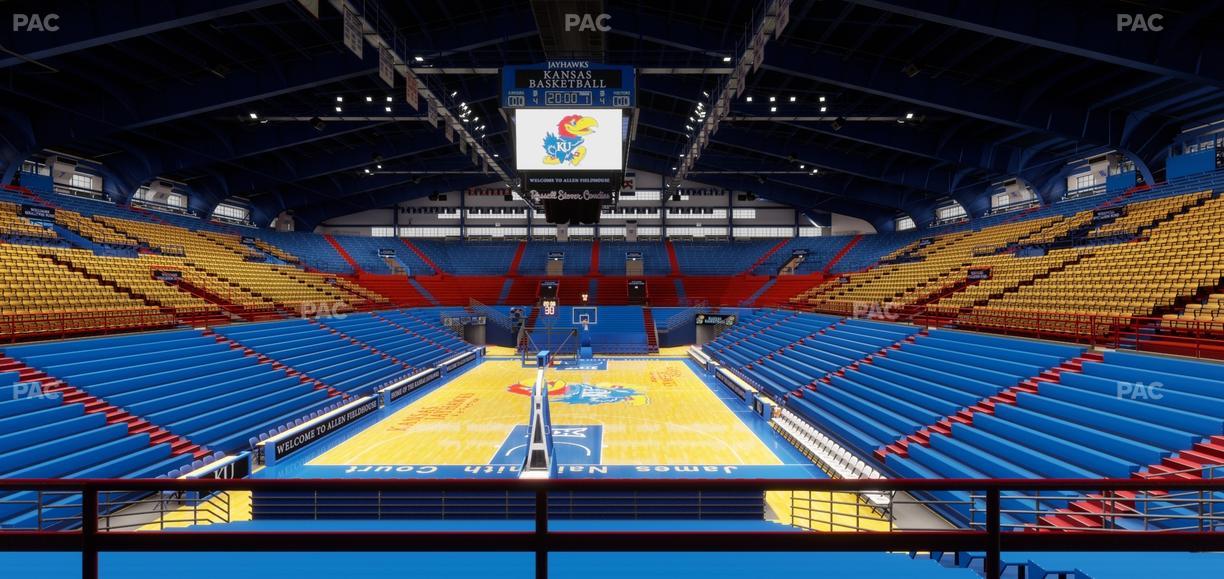 Allen Fieldhouse - Section 22 Seat View