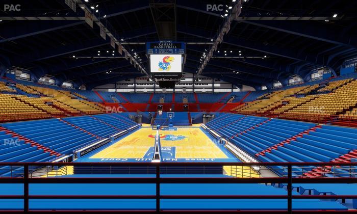 Allen Fieldhouse - Section 22 Seat View