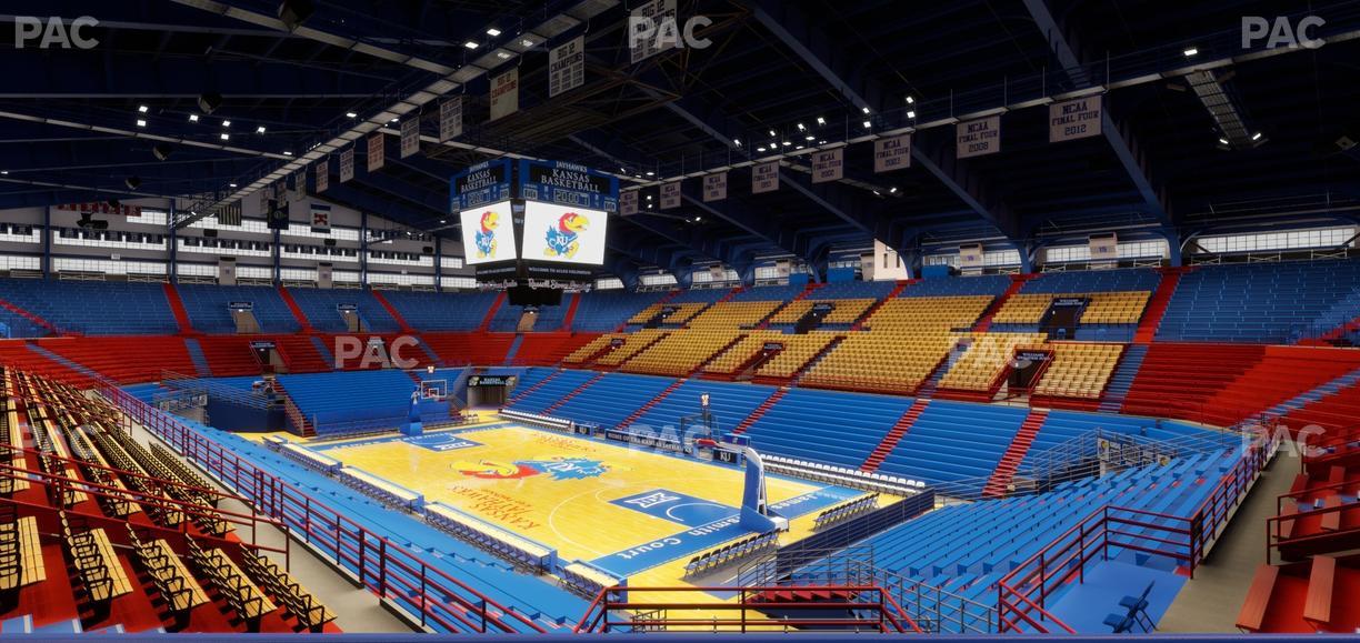 Allen Fieldhouse - Section 3 Ada Seat View