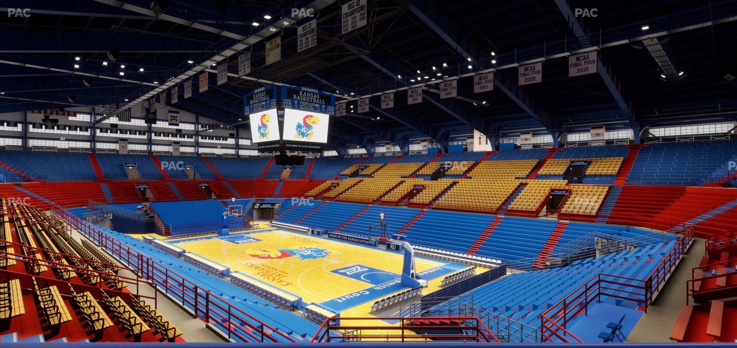 Allen Fieldhouse - Section 3 Ada Seat View