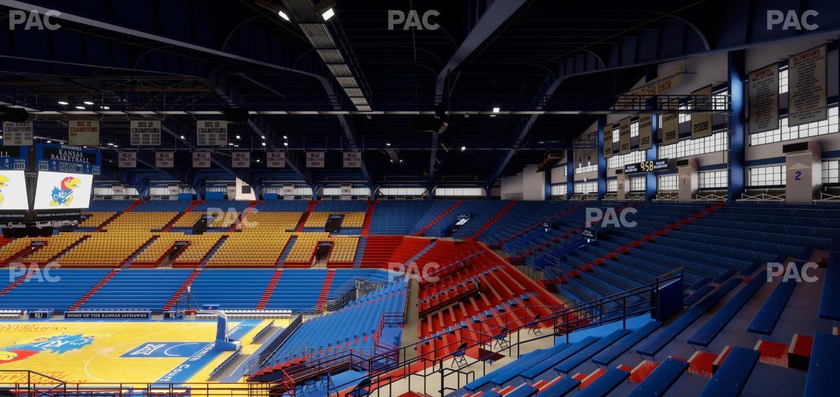 Allen Fieldhouse - Section 3 Seat View