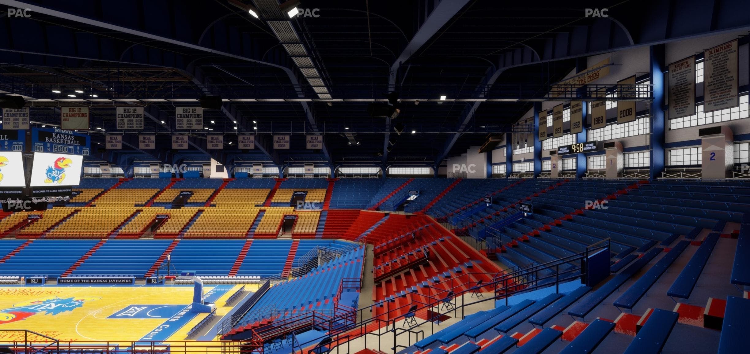 Allen Fieldhouse - Section 3 Seat View