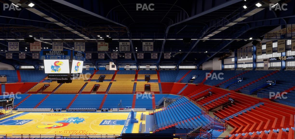 Allen Fieldhouse - Section 4 Seat View