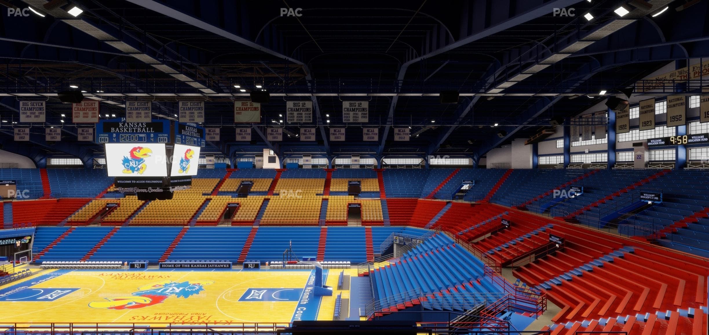 Allen Fieldhouse - Section 4 Seat View