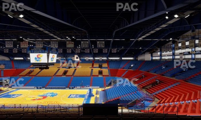 Allen Fieldhouse - Section 4 Seat View