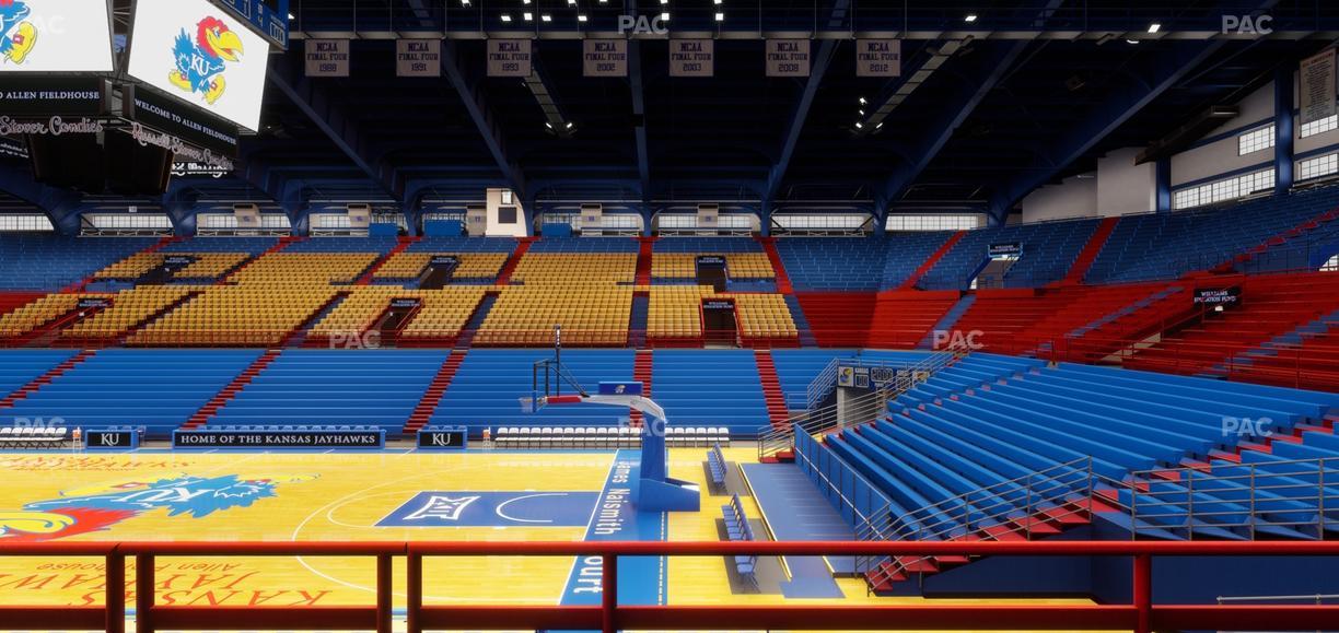 Allen Fieldhouse - Section 4 Seat View