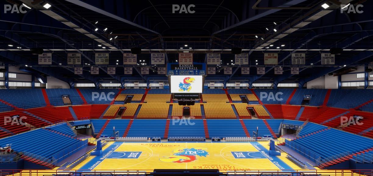 Allen Fieldhouse - Section 6 Seat View