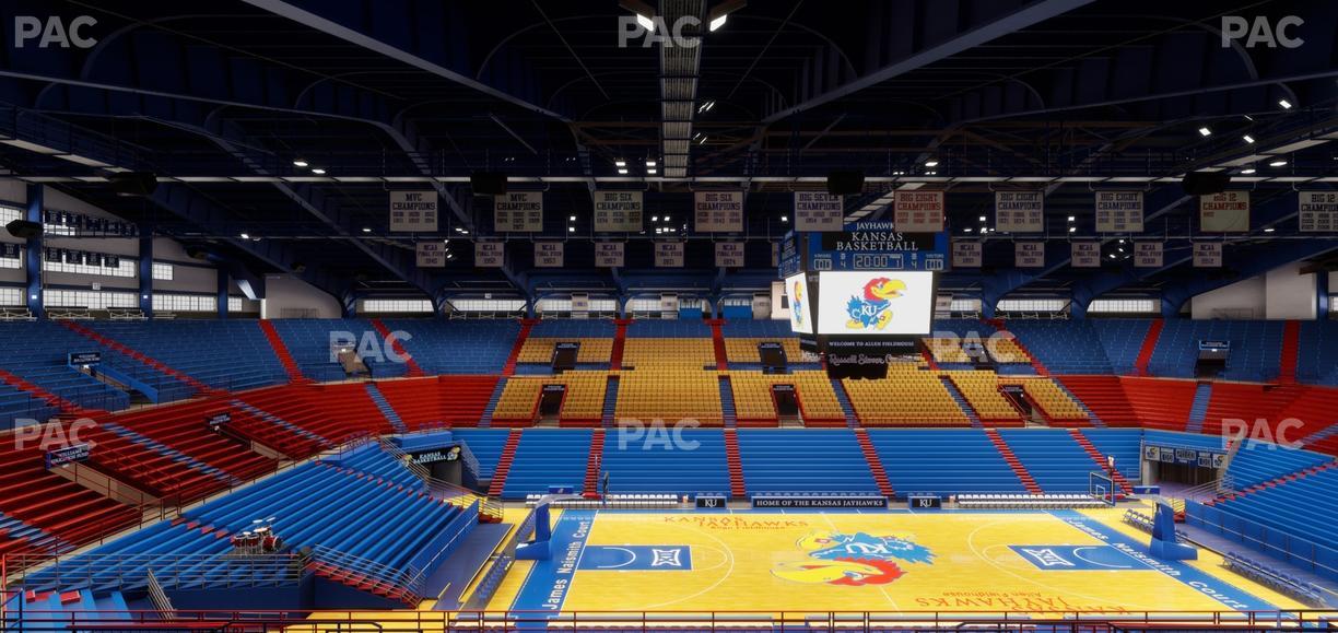 Allen Fieldhouse - Section 7 Seat View