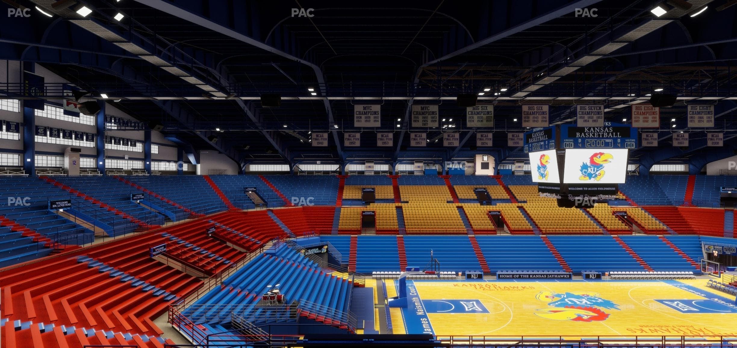 Allen Fieldhouse - Section 8 Seat View