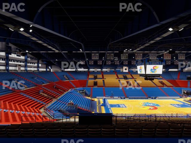 Allen Fieldhouse - Section 8 Seat View
