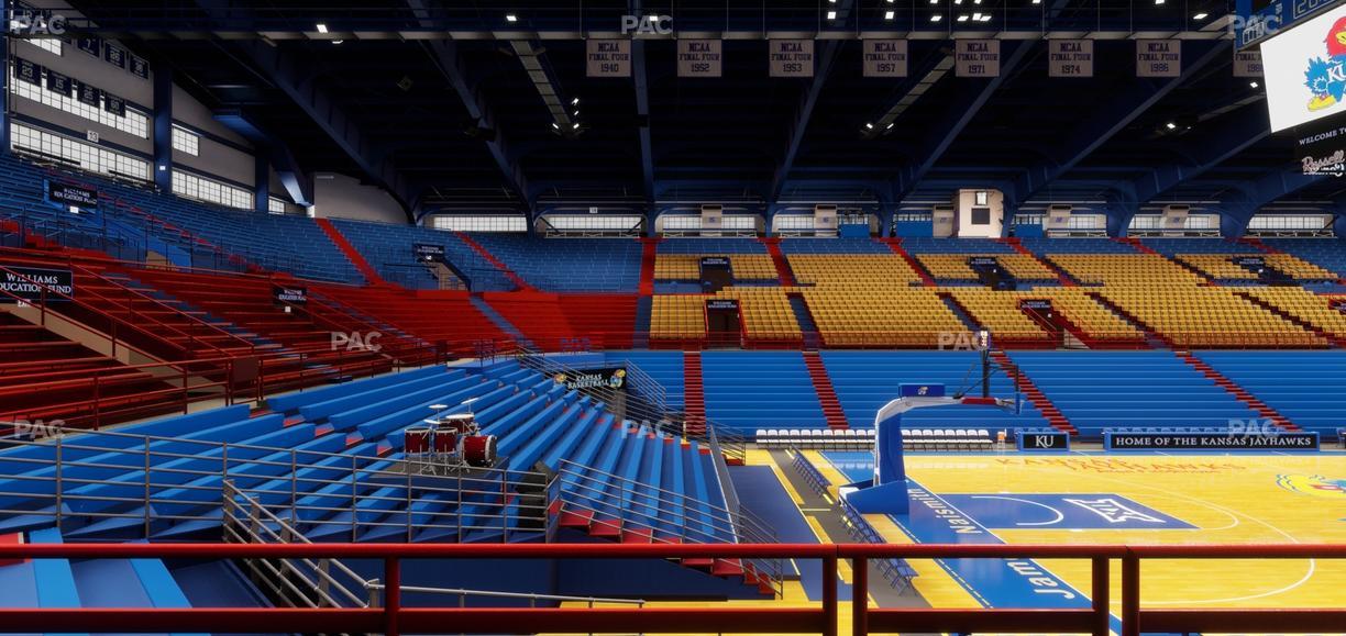 Allen Fieldhouse - Section 8 Seat View
