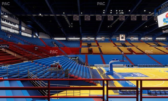 Allen Fieldhouse - Section 8 Seat View