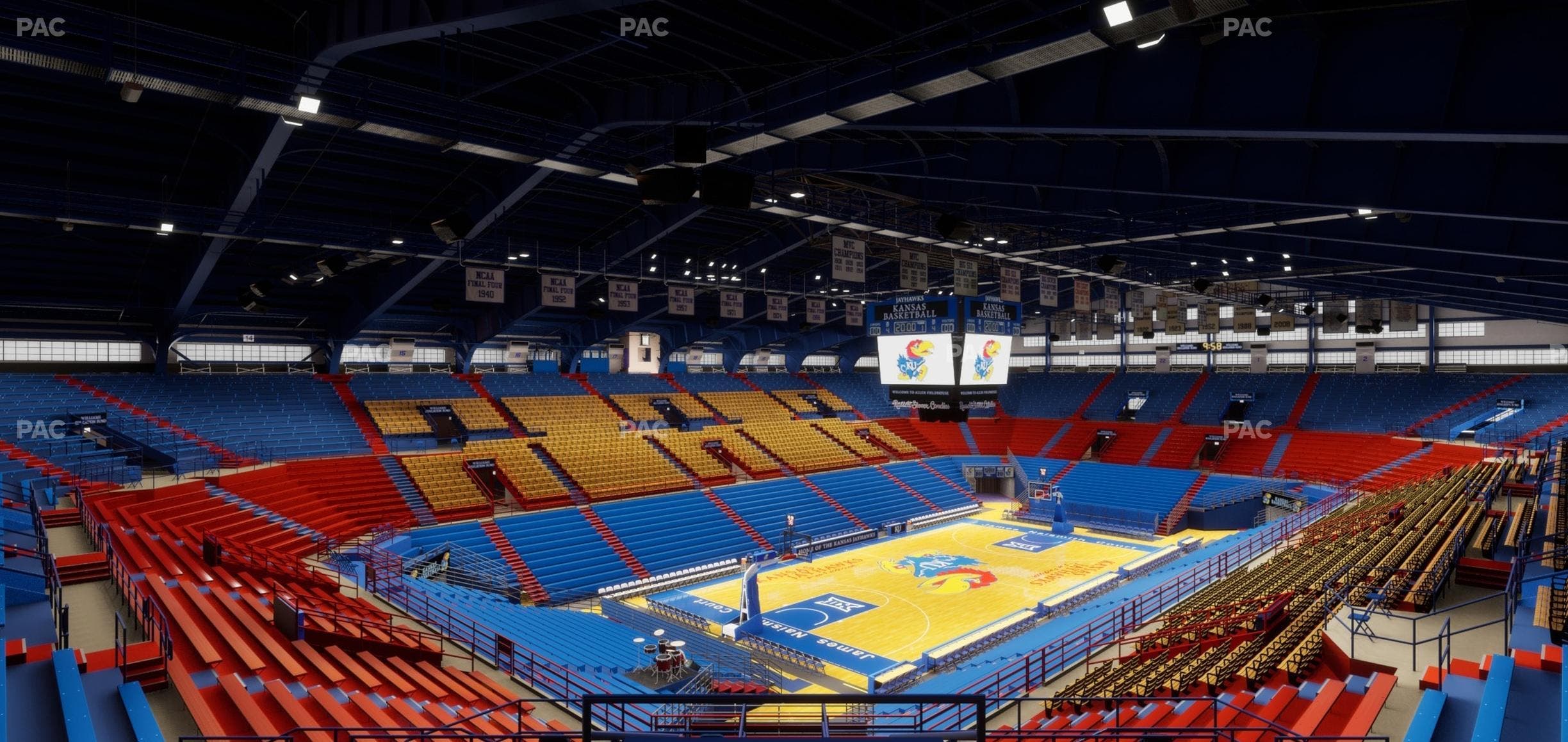 Allen Fieldhouse - Section 9 A Seat View