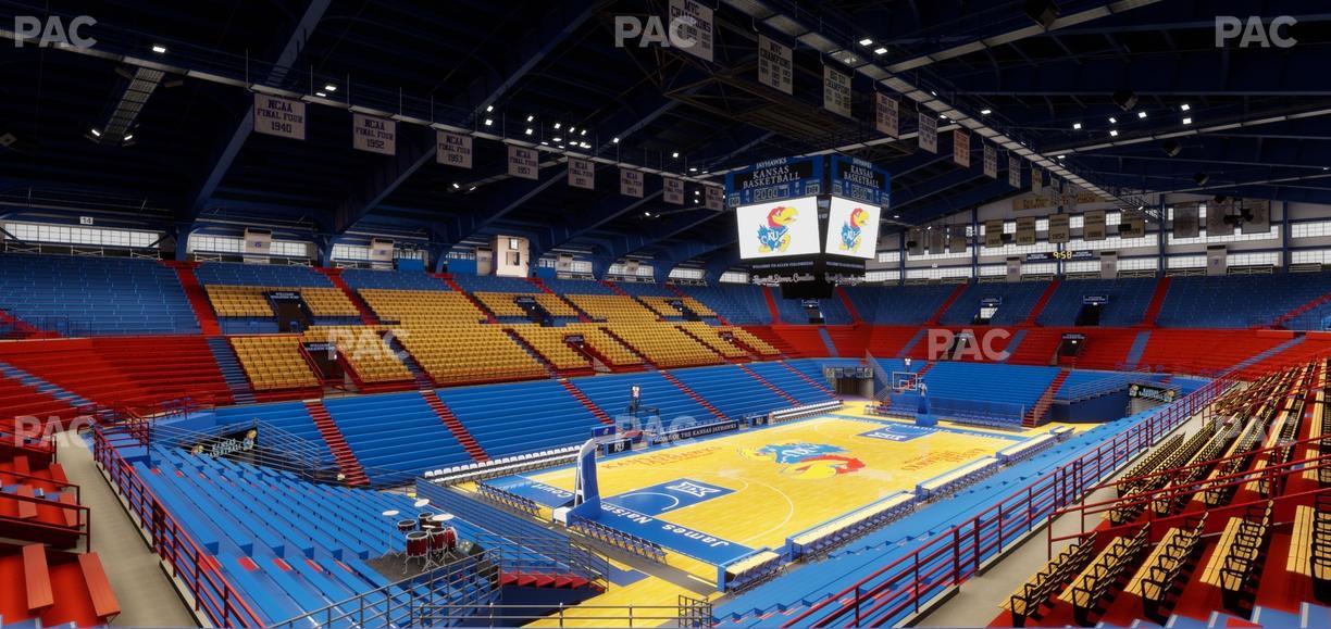 Allen Fieldhouse - Section 9 Ada Seat View