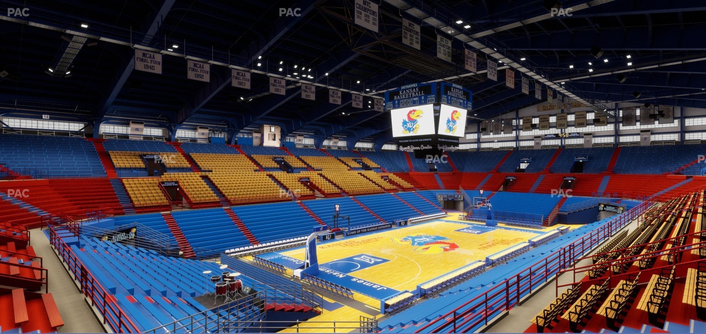 Allen Fieldhouse - Section 9 Ada Seat View