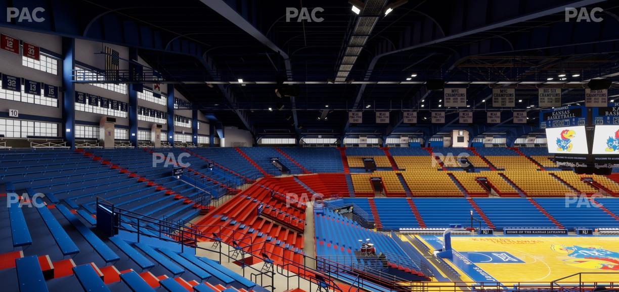 Allen Fieldhouse - Section 9 Seat View